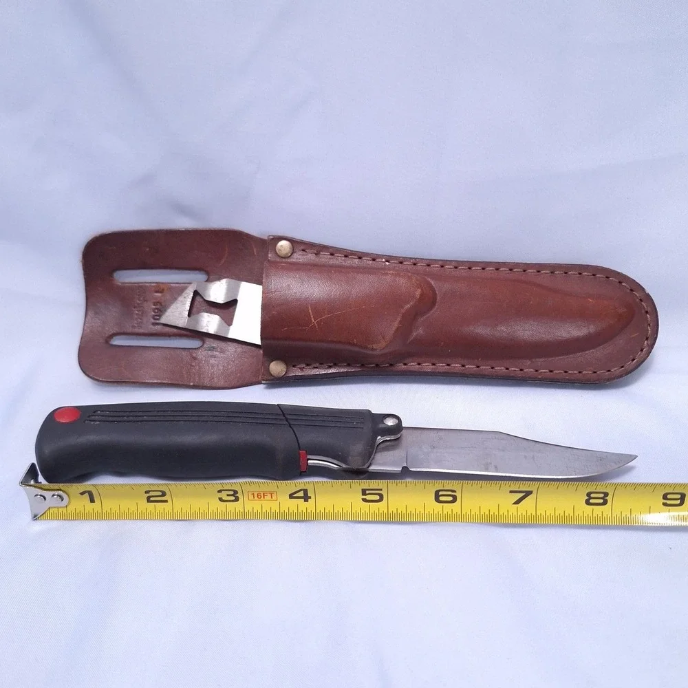 Vtg Kershaw 1095 L Blade Trader Knife Set Skinning Saw 8.5